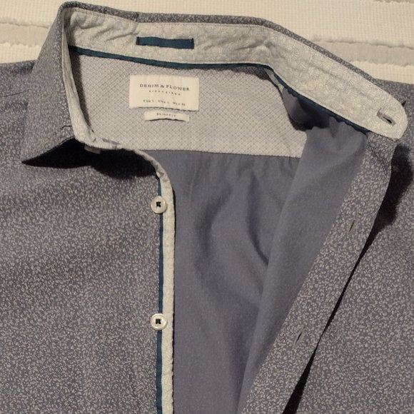 Denim & Flower Men's Slim Fit Shirt - Picture 2 of 6